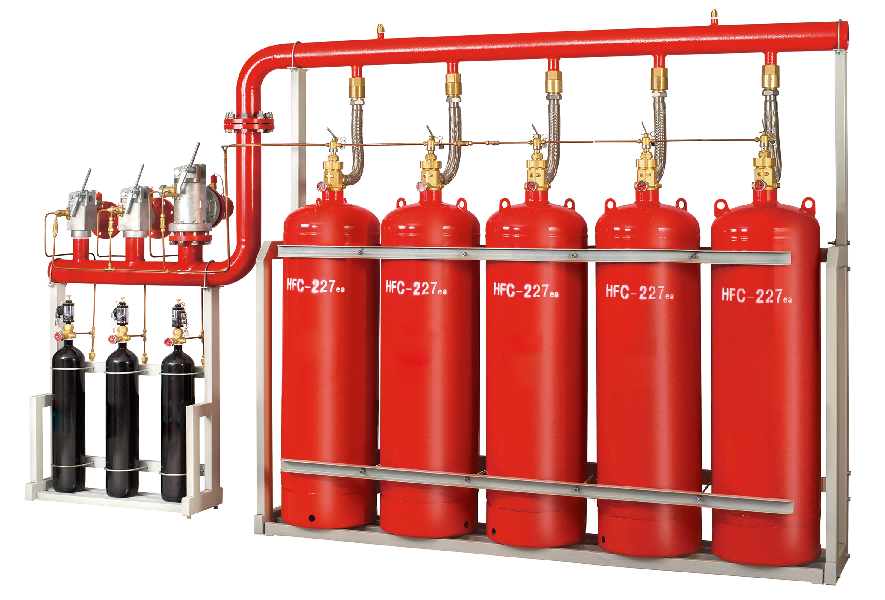 管網內貯壓七氟丙烷自動滅火係統