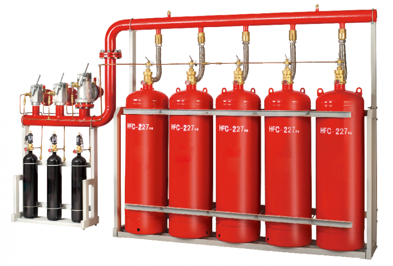 管網內貯壓七氟丙烷自動滅火係統